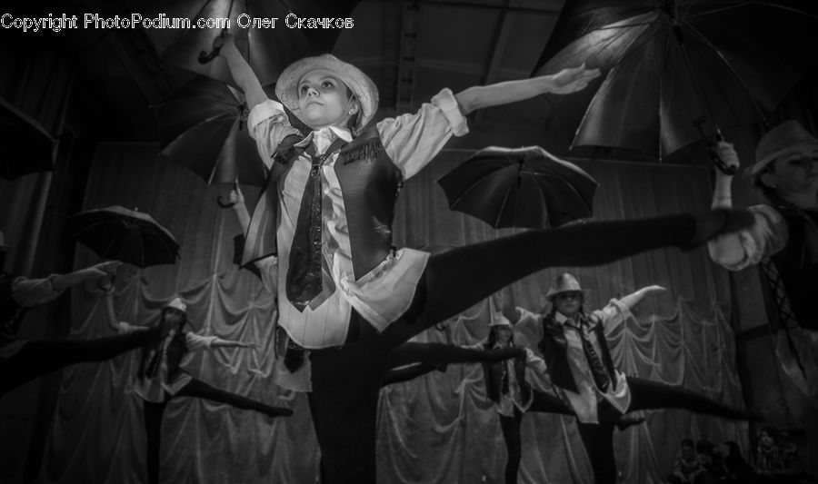 Umbrella, Dance, Dance Pose, Tango, Guitar, Guitarist, Musical Instrument