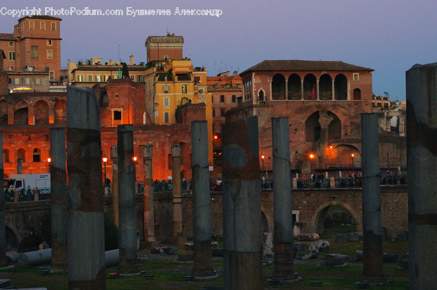People, Person, Human, Column, Pillar, Brick, Architecture
