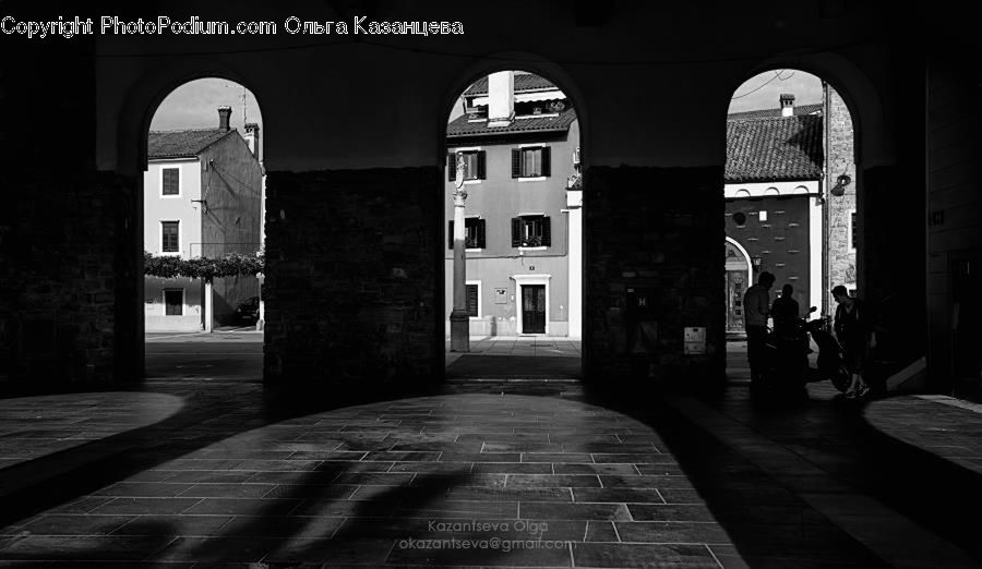 Arch, Boardwalk, Path, Pavement, Sidewalk, Walkway, Alley