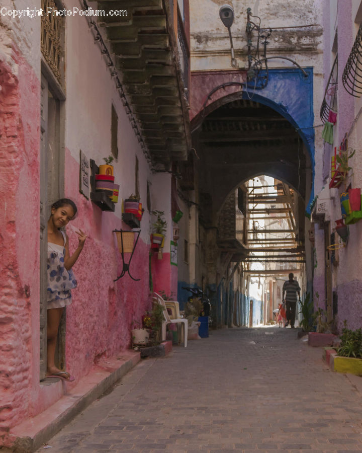 Alley, Alleyway, Road, Street, Town, Patio, Cobblestone