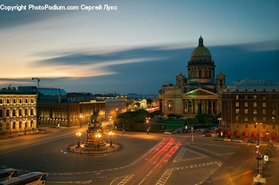 City, Downtown, Metropolis, Urban, Architecture, Plaza, Town Square