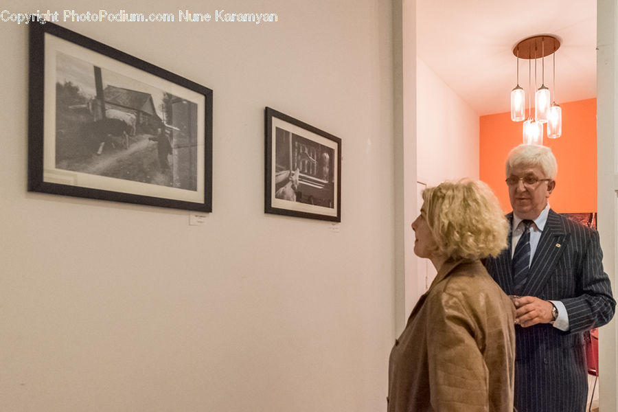 People, Person, Human, Art, Painting, Senior Citizen, Art Gallery