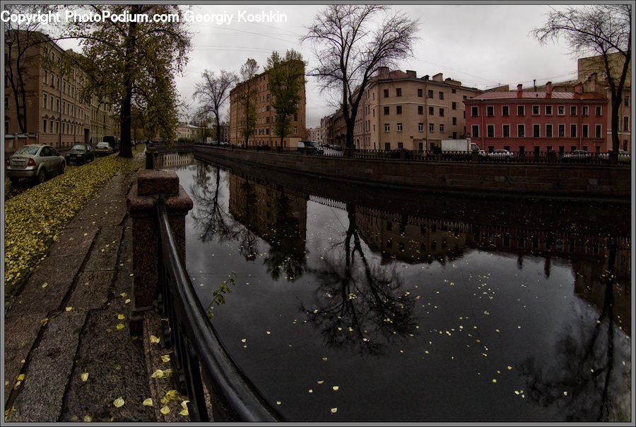 Canal, Outdoors, River, Water, Dirt Road, Gravel, Automobile