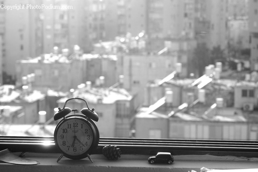 Alarm Clock, Clock, Motor Scooter, Motorcycle, Vespa, Cup, Glass