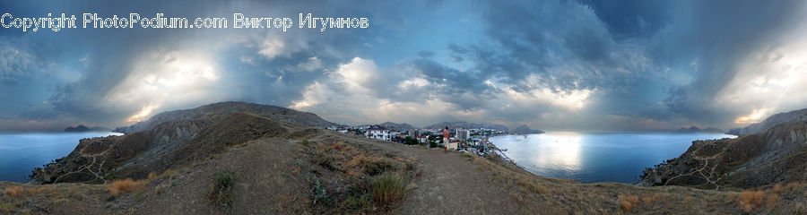 Crest, Mountain, Outdoors, Peak, Coast, Sea, Water
