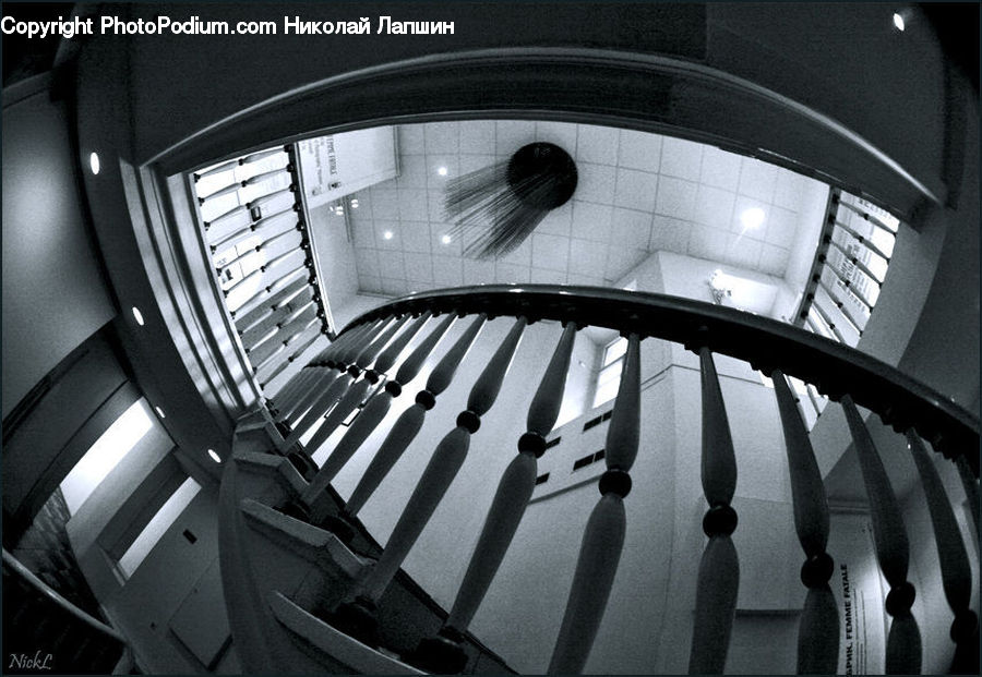 Architecture, Observatory, Planetarium, Banister, Handrail, Staircase, Lighting