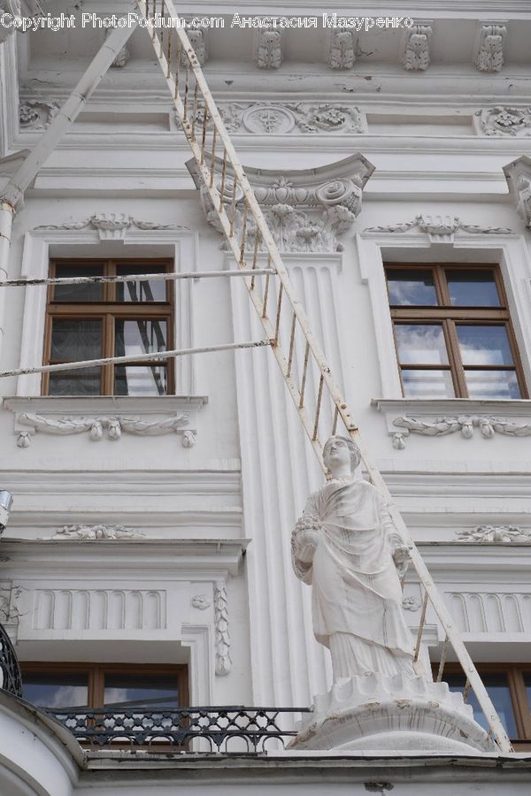 Window, Banister, Handrail, Staircase, Column, Pillar, Art