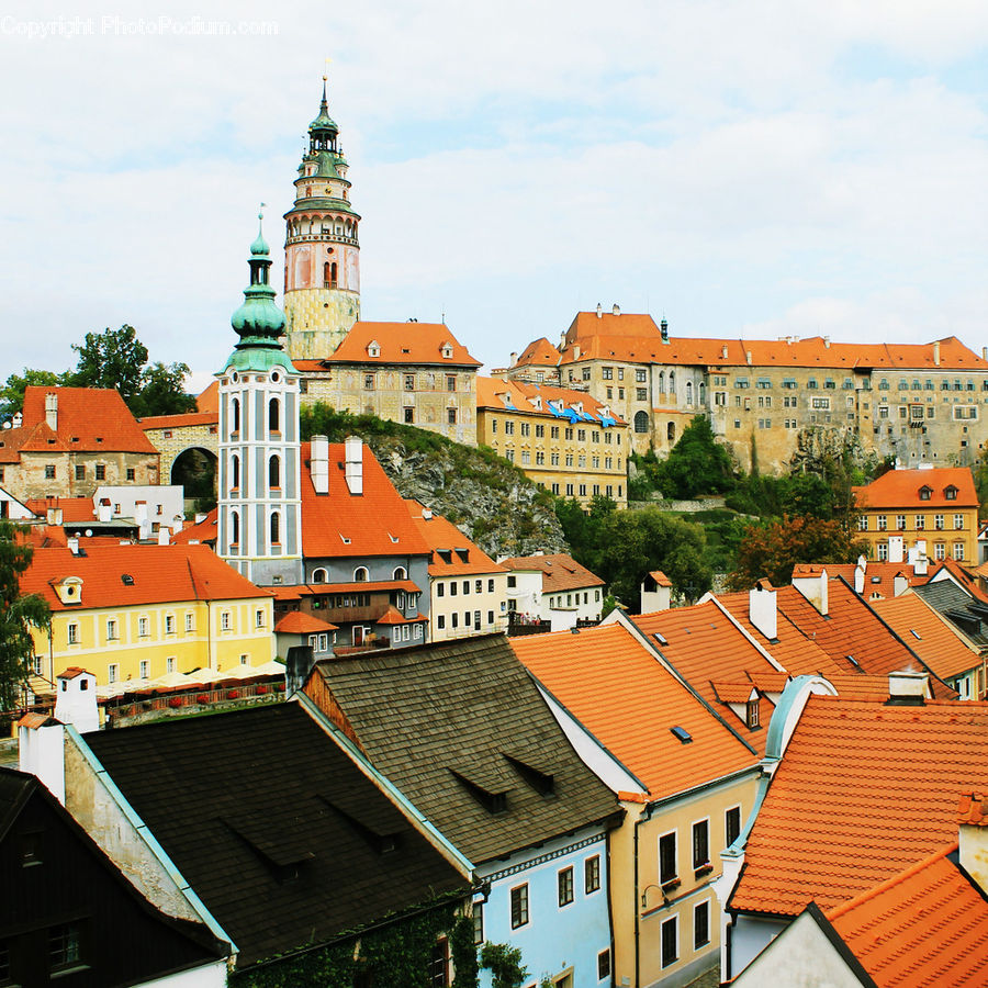 Roof, Downtown, Neighborhood, Town, Building, Housing, Villa
