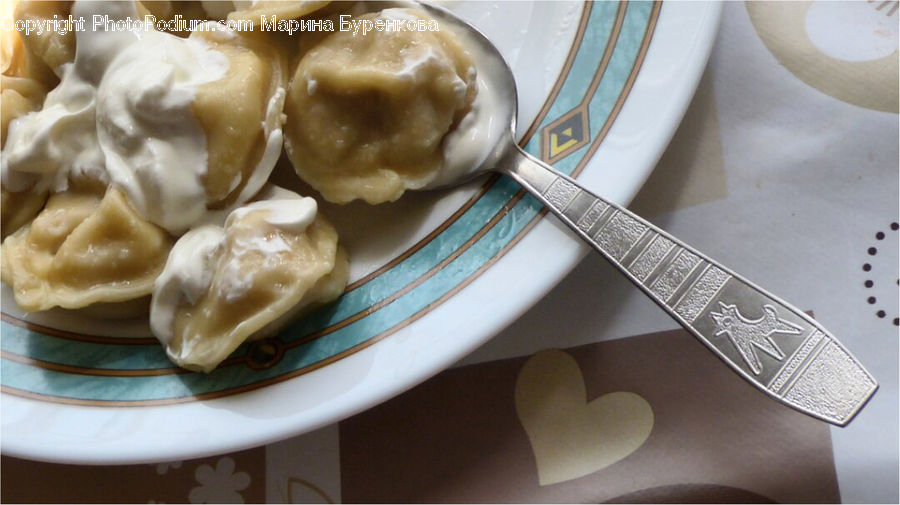 Cream, Creme, Dessert, Food, Dumpling, Pasta, Ravioli
