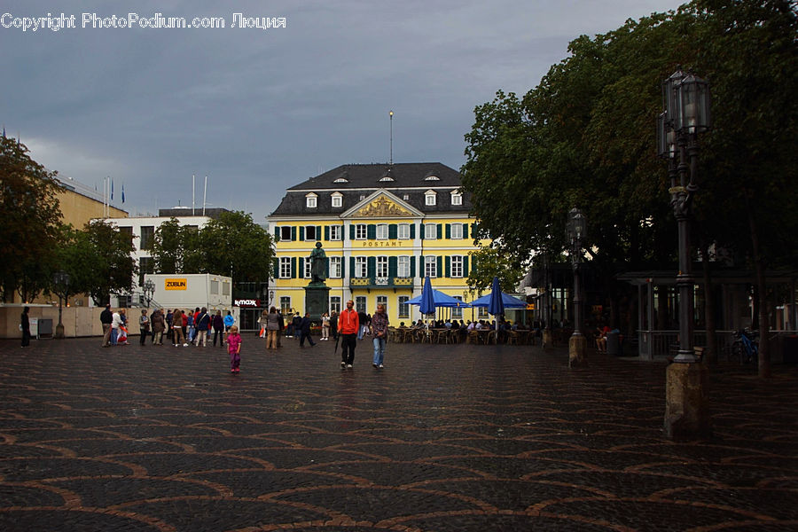 Architecture, Downtown, Plaza, Town, Town Square, Building, Housing