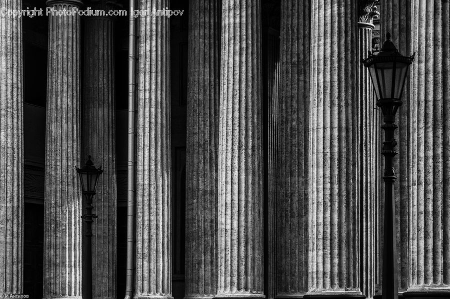 Column, Pillar, Architecture, City, Downtown, High Rise, Skyscraper