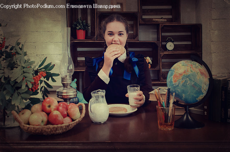 Globe, Planet, Sphere, People, Person, Human, Plant