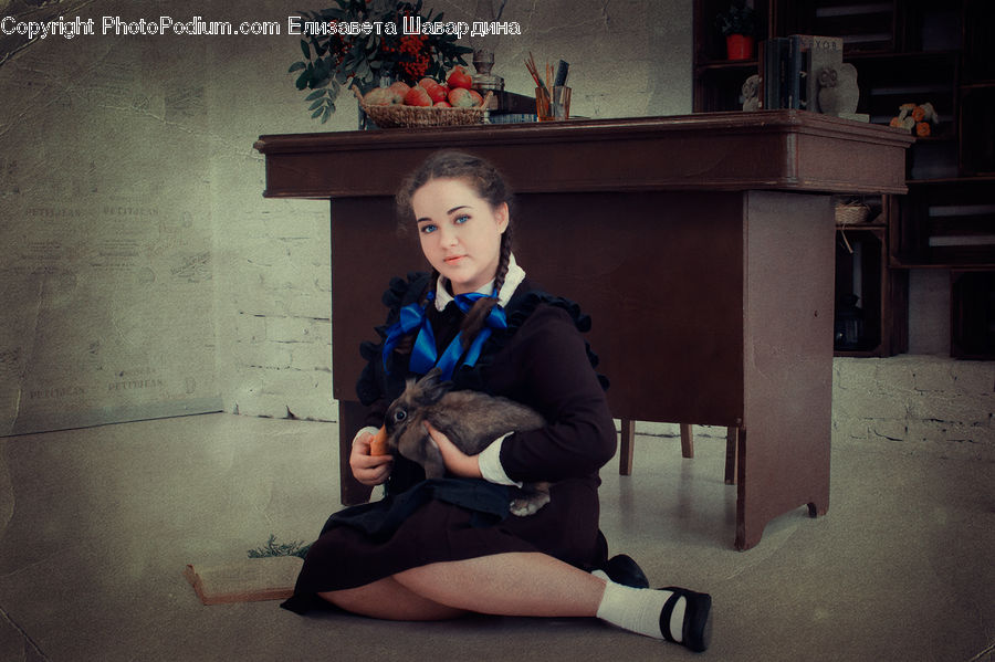 People, Person, Human, Plant, Potted Plant, Costume, Furniture