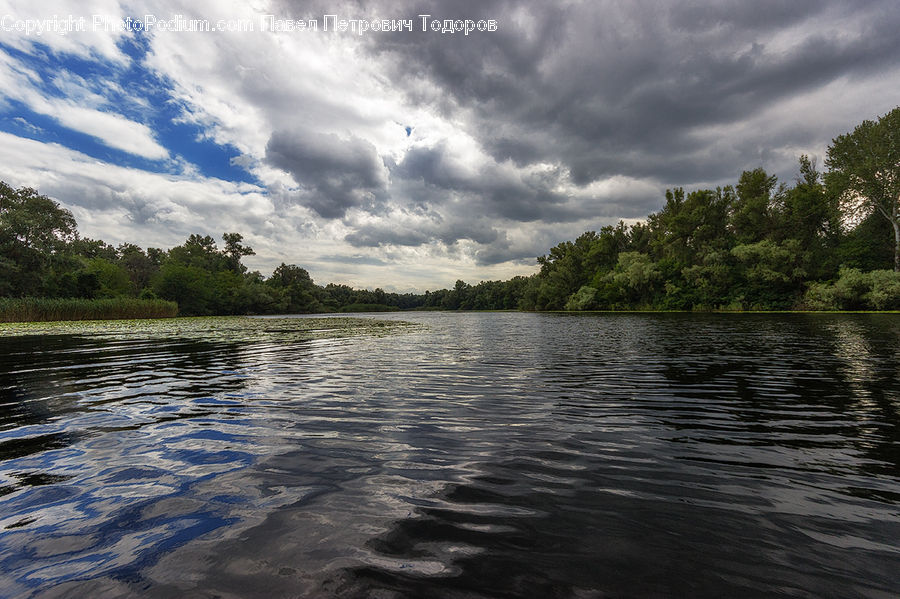 Lake, Outdoors, Water, River, Cloud, Cumulus, Sky