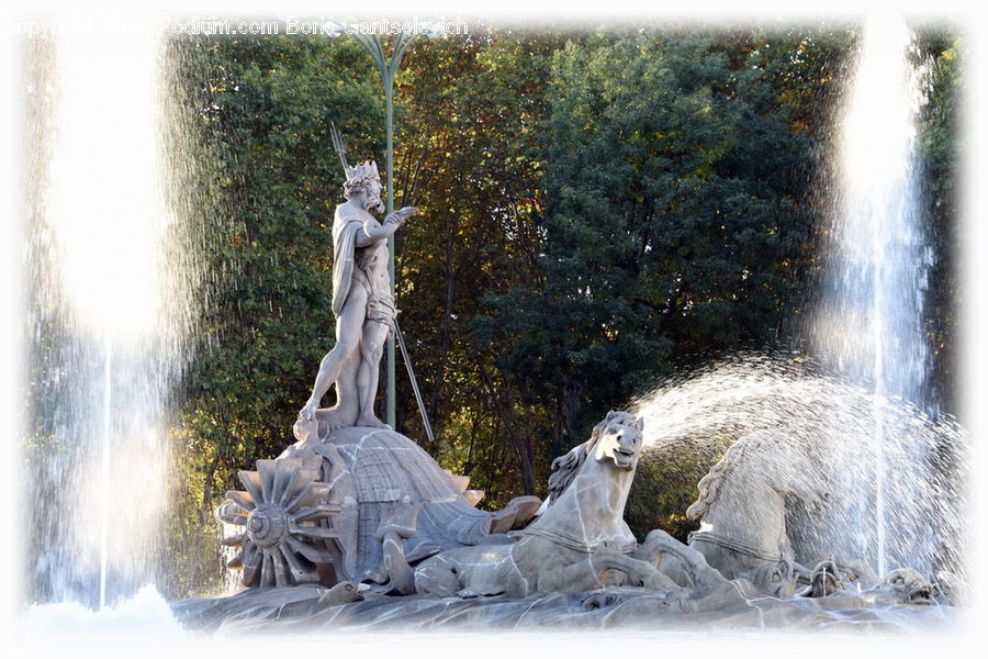 People, Person, Fountain, Water, Human, Art, Sculpture
