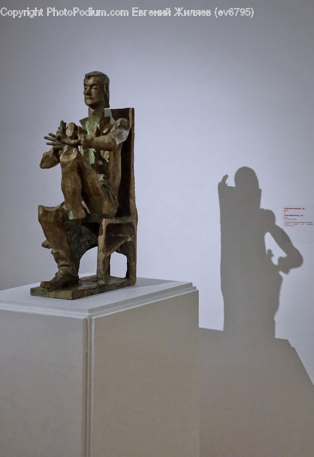 Cardboard, Art, Sculpture, Statue, Silhouette, Furniture, Indoors