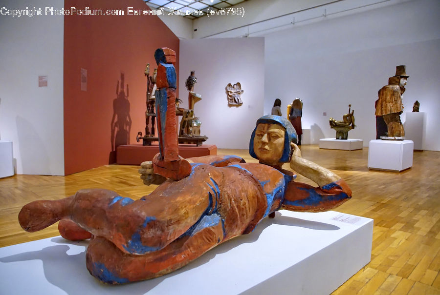 Floor, Flooring, Art, Sculpture, Statue, Head, Portrait