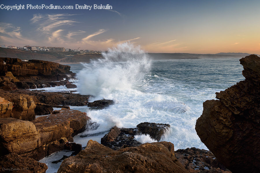 Coast, Outdoors, Sea, Water, Sea Waves, Rock, Ocean