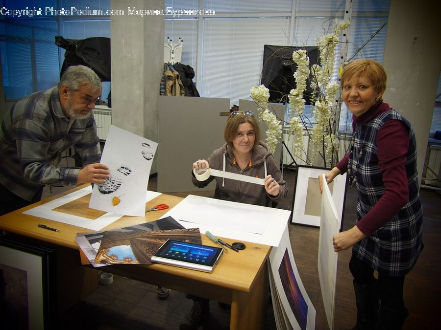 People, Person, Human, Paper, Flower Arrangement, Ikebana, Plant