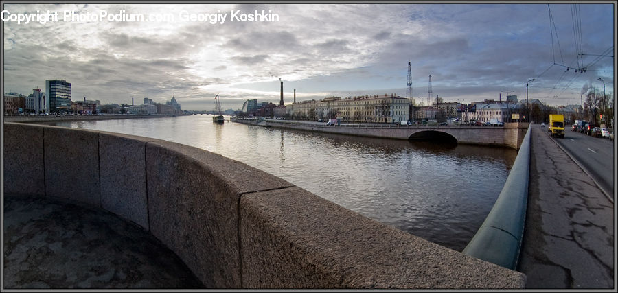 Canal, Outdoors, River, Water, Bridge, City, Downtown