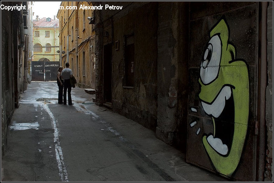 Alley, Alleyway, Road, Street, Town, Building