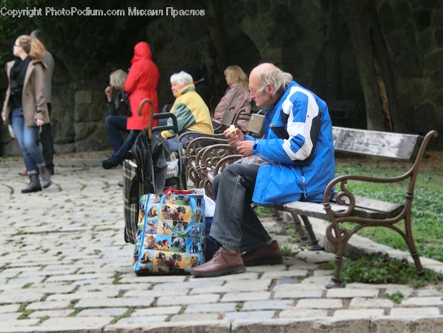 People, Person, Human, Bench, Collage, Poster, Art