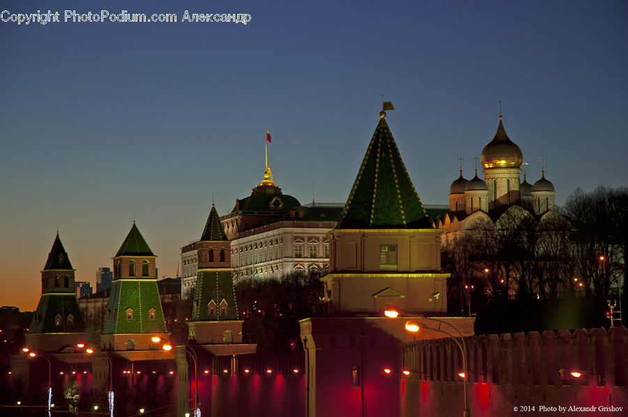 Lighting, Architecture, Spire, Steeple, Tower, Dome, Mosque