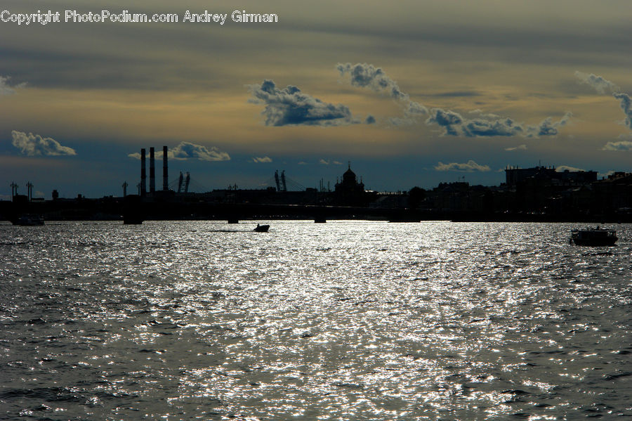 Factory, Refinery, Azure Sky, Cloud, Outdoors, Sky, City