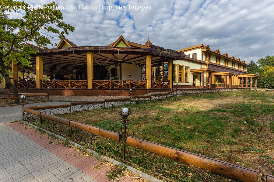 Gazebo, Building, Cottage, Housing, Terminal, Train Station, Architecture