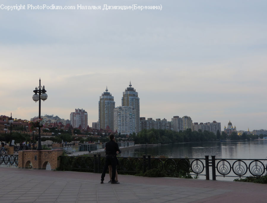 Railing, Boardwalk, Deck, Path, Sidewalk, Walkway, City