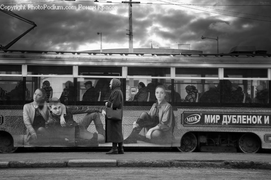People, Person, Human, Bench, Cable Car, Streetcar, Trolley
