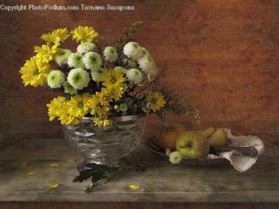 Plant, Potted Plant, Apple, Fruit, Flower, Flower Arrangement, Flower Bouquet