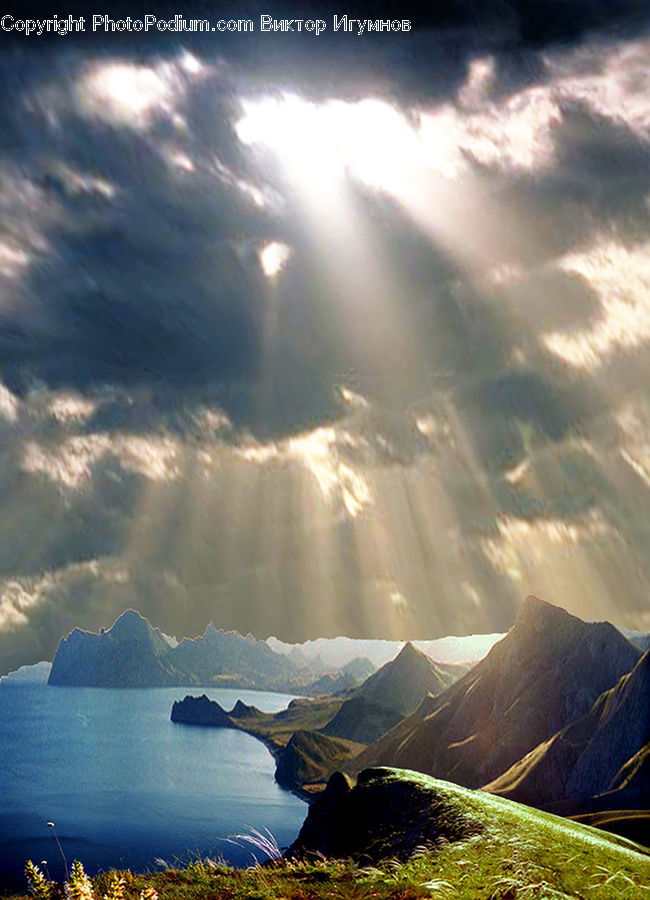 Azure Sky, Cloud, Outdoors, Sky, Light, Arctic, Glacier