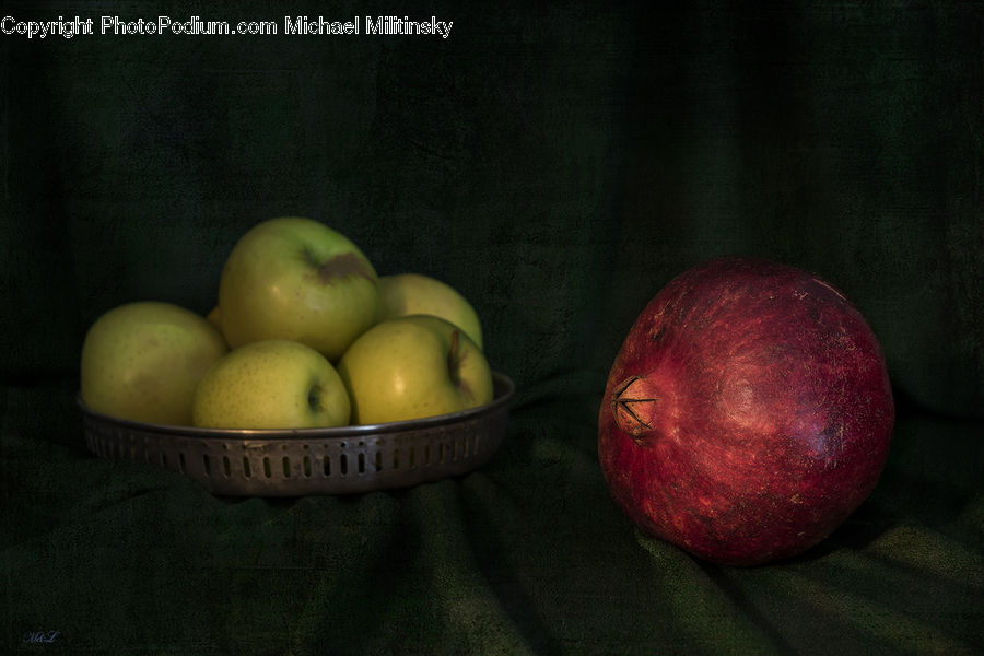 Apple, Fruit, Grapes