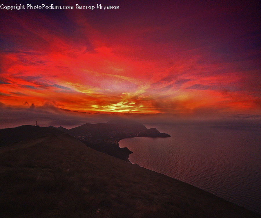Dawn, Dusk, Red Sky, Sky, Sunrise, Sunset
