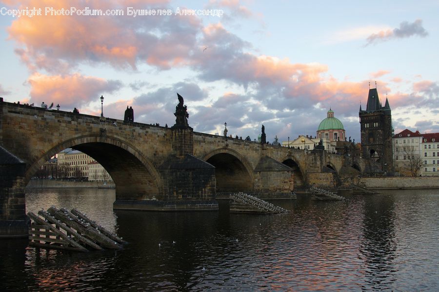 Architecture, Castle, Fort, Building, Downtown, Town, Bridge
