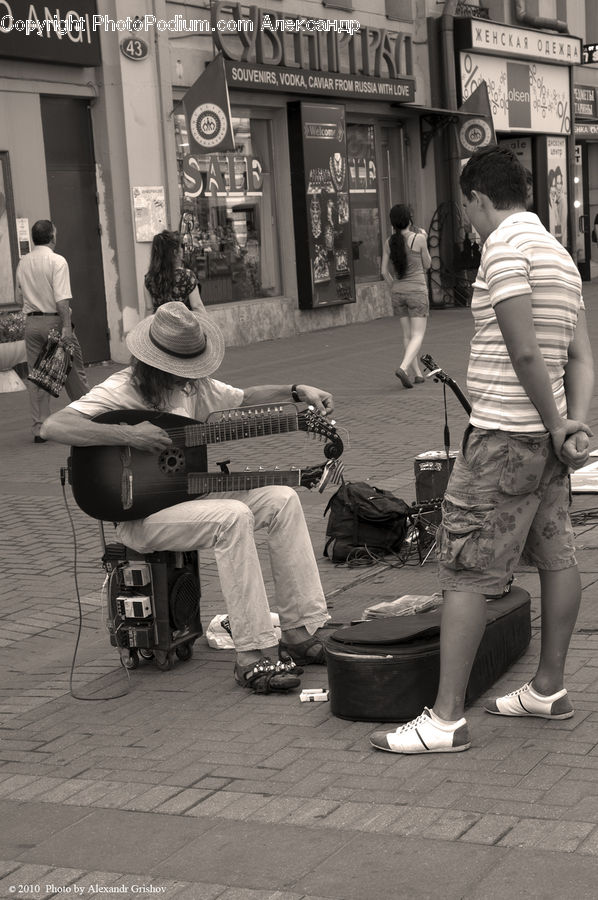 Human, People, Person, Performer, Scooter, Vehicle, Bench