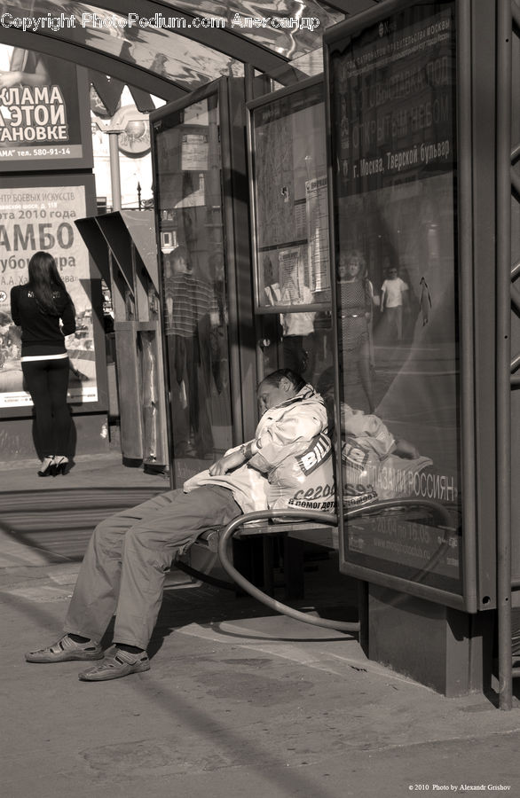 People, Person, Human, Bench, Back, Shop, Alley