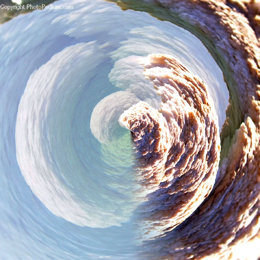 Sphere, Outdoors, Sea, Sea Waves, Water, Porcelain, Saucer