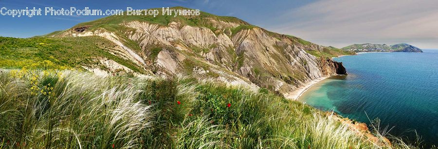 Cliff, Outdoors, Coast, Cove, Sea, Water, Promontory