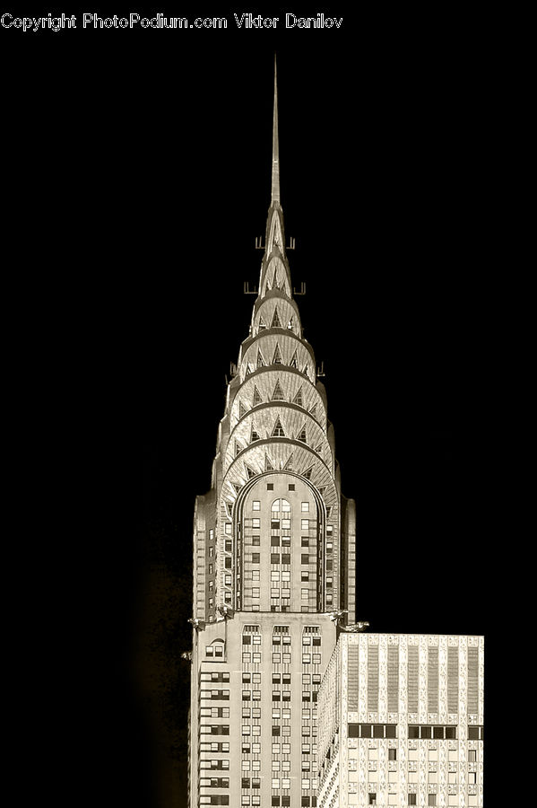 Architecture, City, Downtown, High Rise, Skyscraper, Building, Spire
