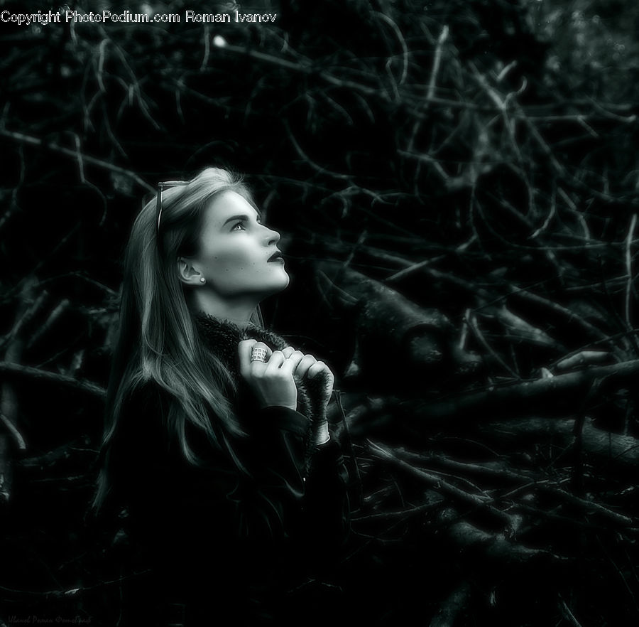 People, Person, Human, Smoke, Female, Portrait, Selfie