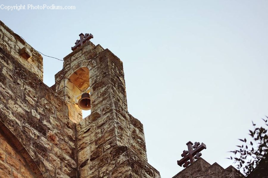 Brick, Architecture, Bell Tower, Clock Tower, Tower, Rock, Ruins
