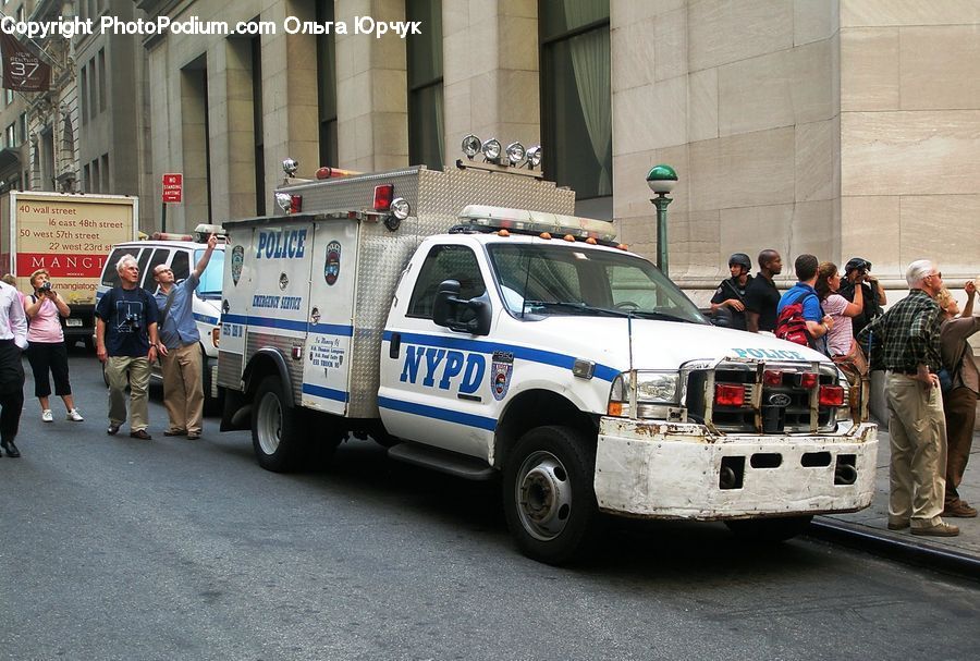 Ambulance, Van, Vehicle, Car, Automobile, Suv, Person