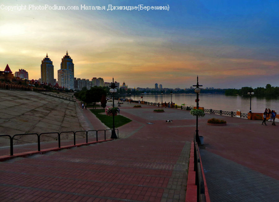 Boardwalk, Deck, Path, Sidewalk, Walkway, Architecture, Downtown