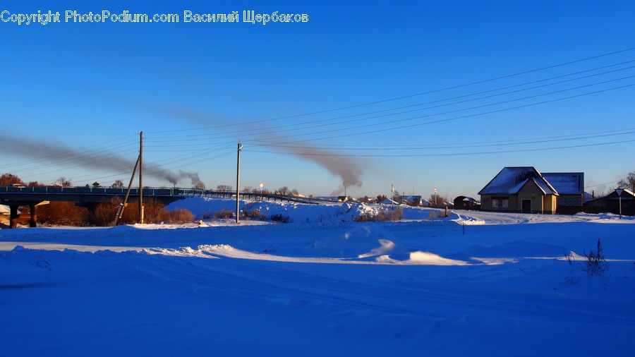 Arctic, Snow, Winter, Building, Cottage, Housing, Coast