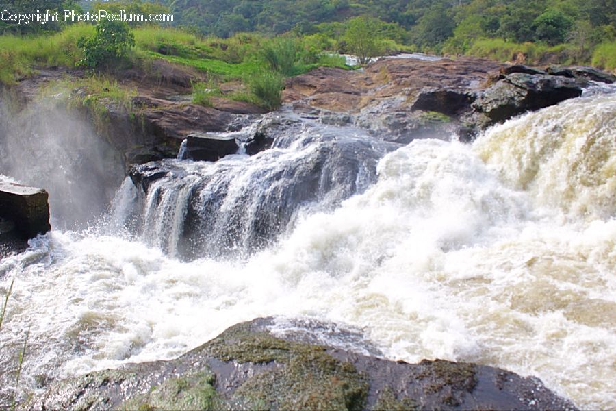 Outdoors, River, Water, Waterfall, Creek, Sea, Sea Waves
