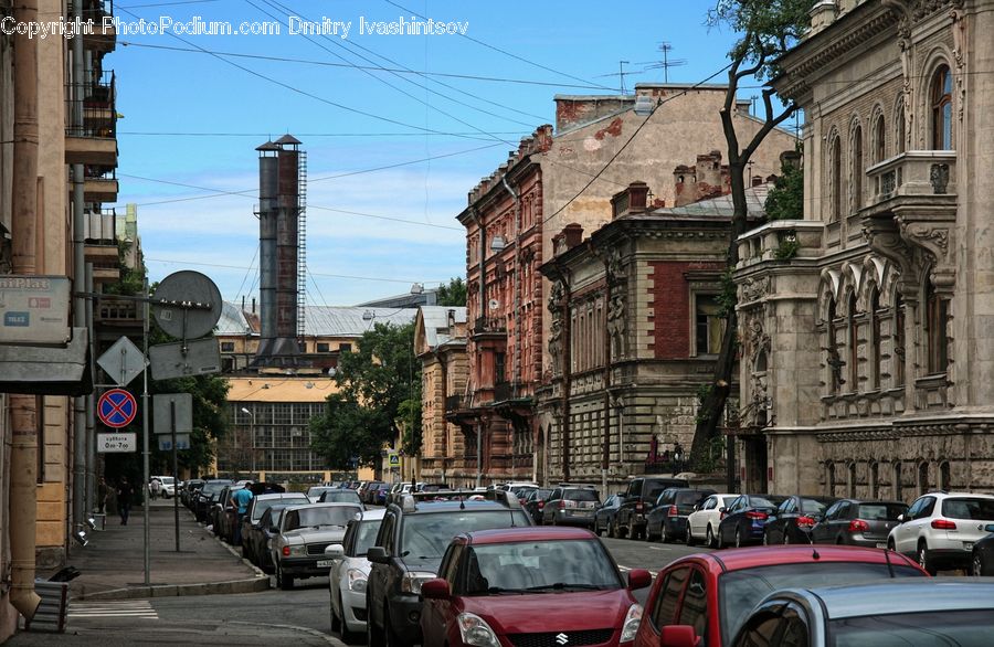 Automobile, Car, Vehicle, Road, Street, Town, City