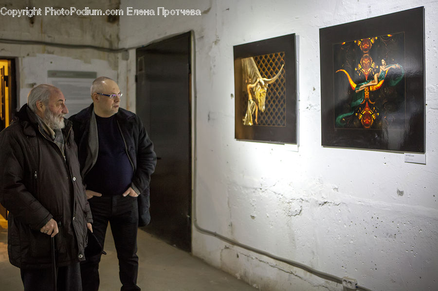 People, Person, Human, Art, Art Gallery, Modern Art, Coat