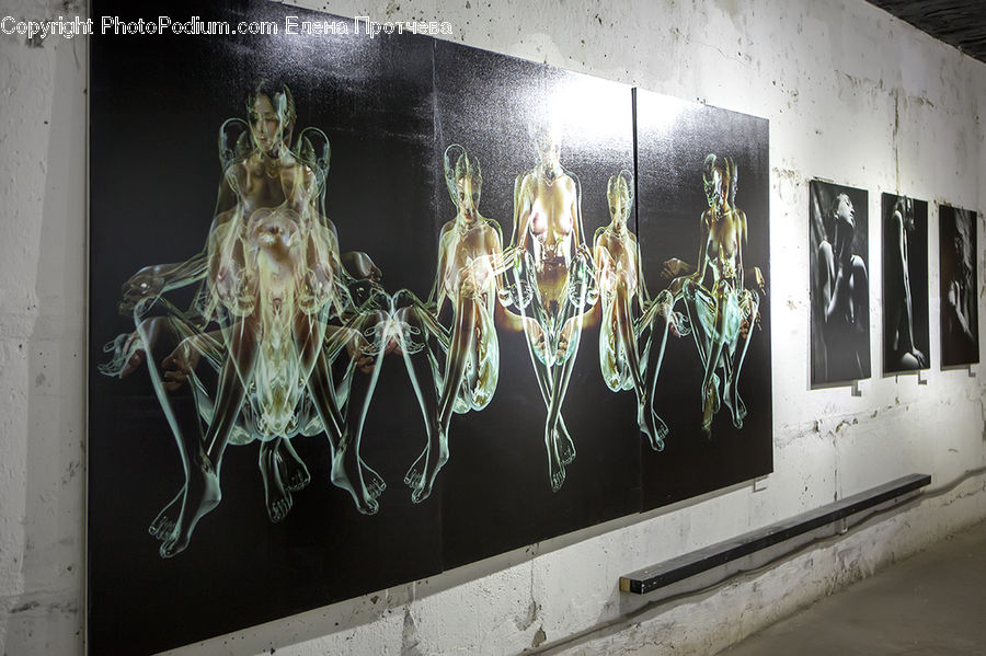 Skeleton, Art, Modern Art, City, Downtown, Metropolis